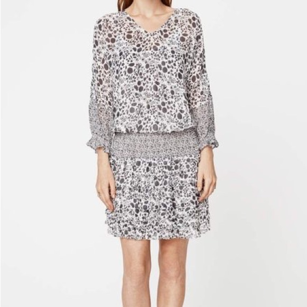 Rebecca Minkoff Black and White Patterned Dress
